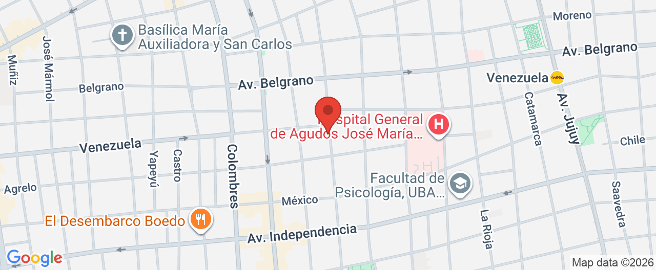 Mapa de la ubicación