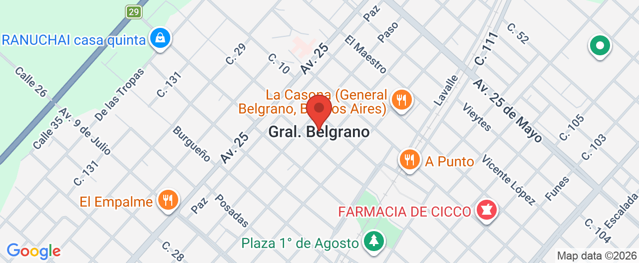 Mapa de la ubicación