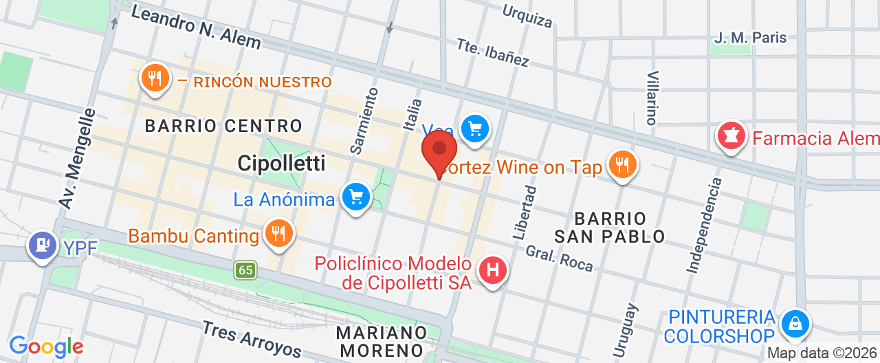 Mapa de la ubicación