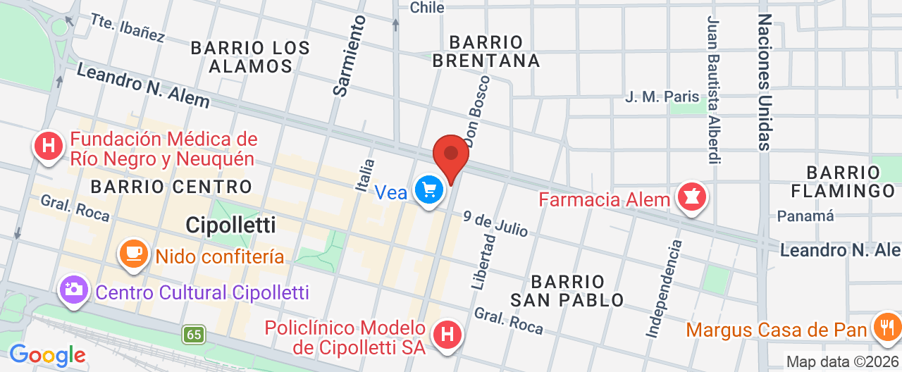 Mapa de la ubicación