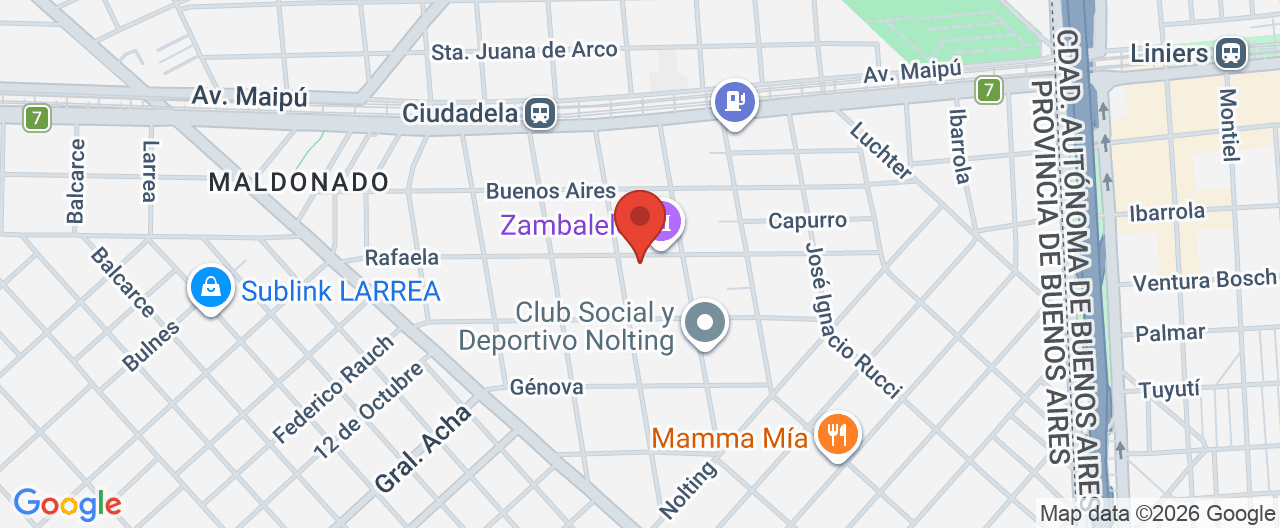 Mapa de la ubicación