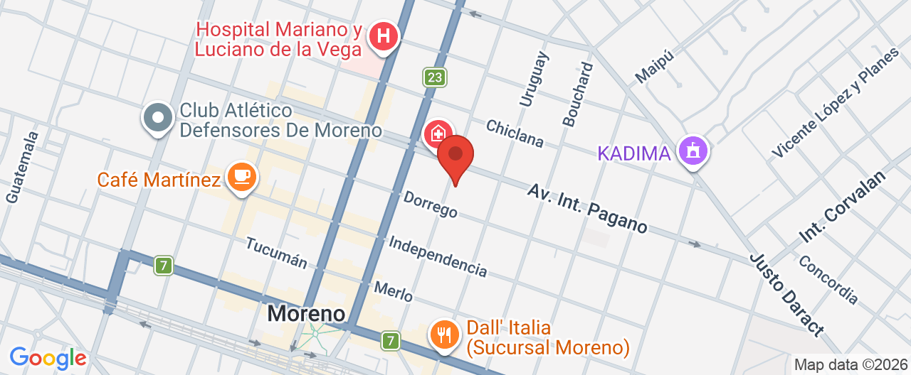 Mapa de la ubicación