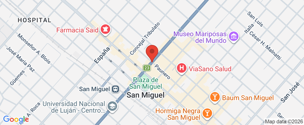 Mapa de la ubicación