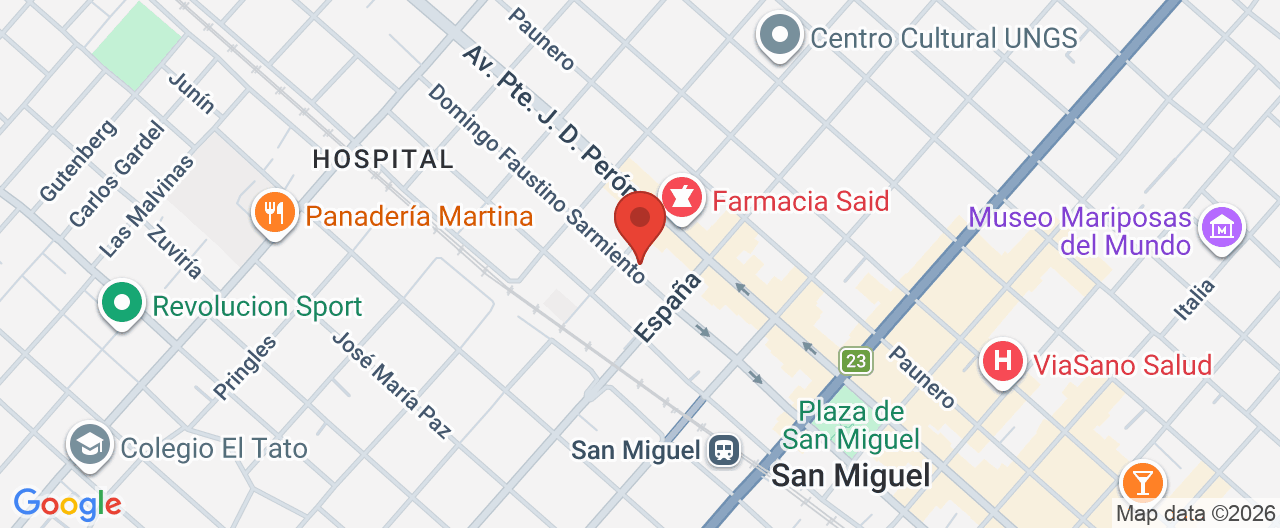Mapa de la ubicación