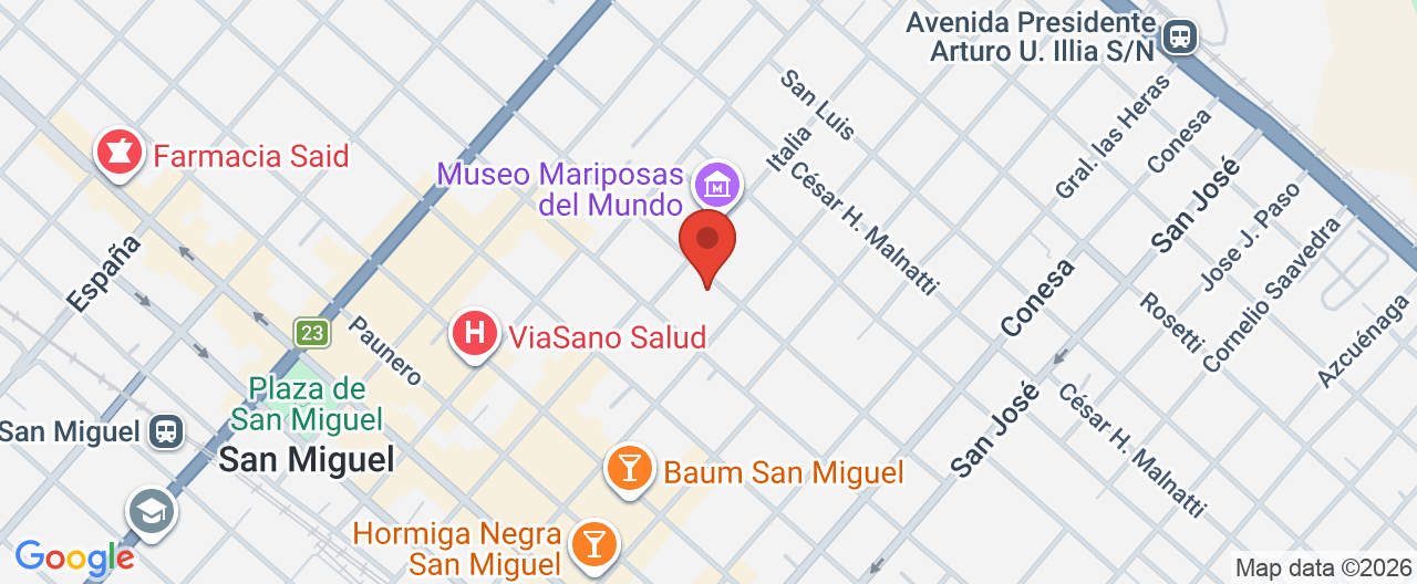 Mapa de la ubicación