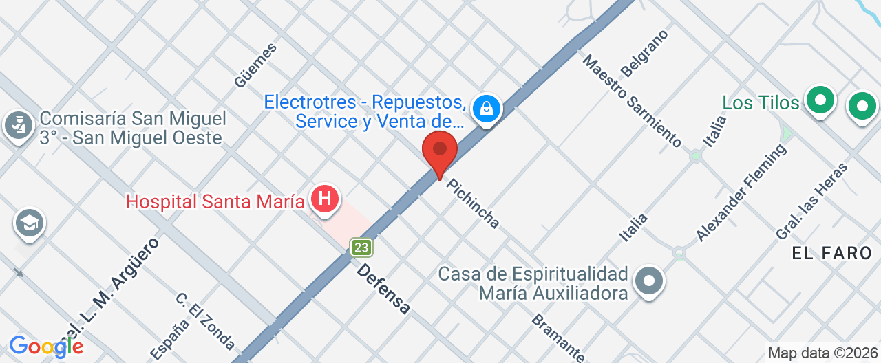 Mapa de la ubicación