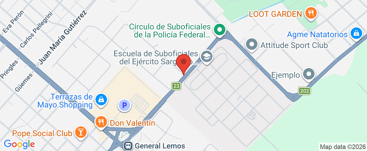 Mapa de la ubicación