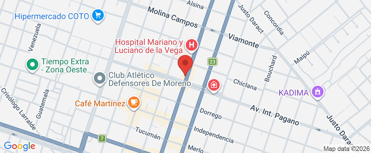 Mapa de la ubicación