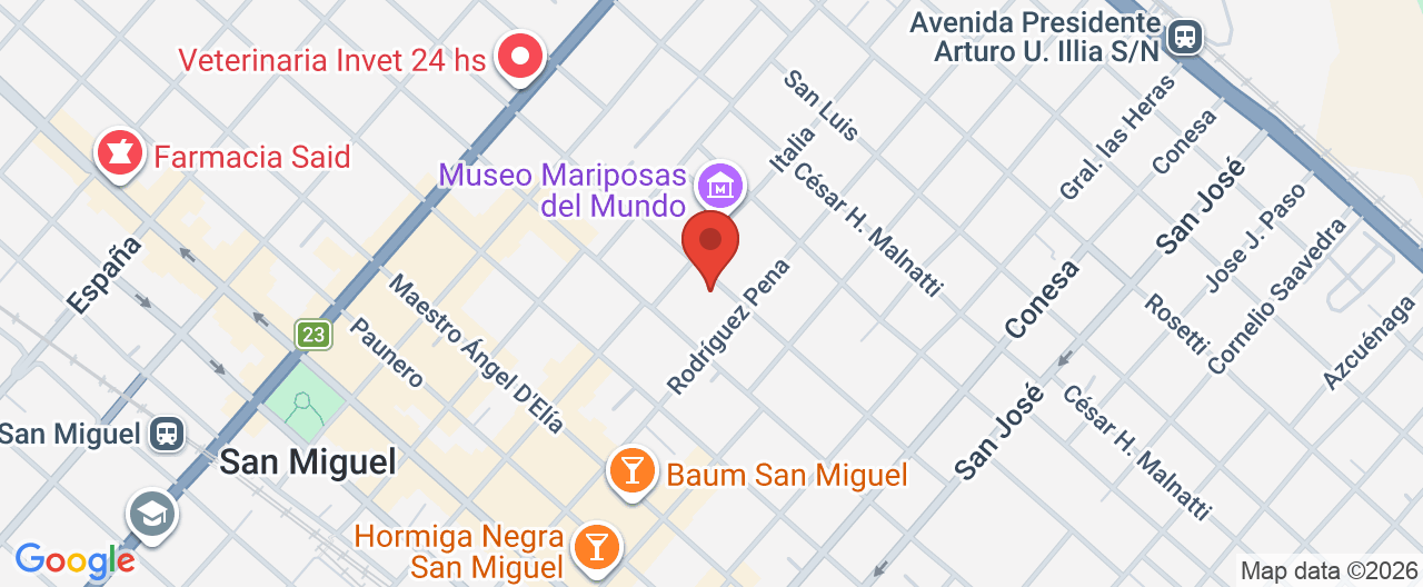 Mapa de la ubicación