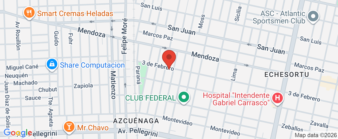 Mapa de la ubicación