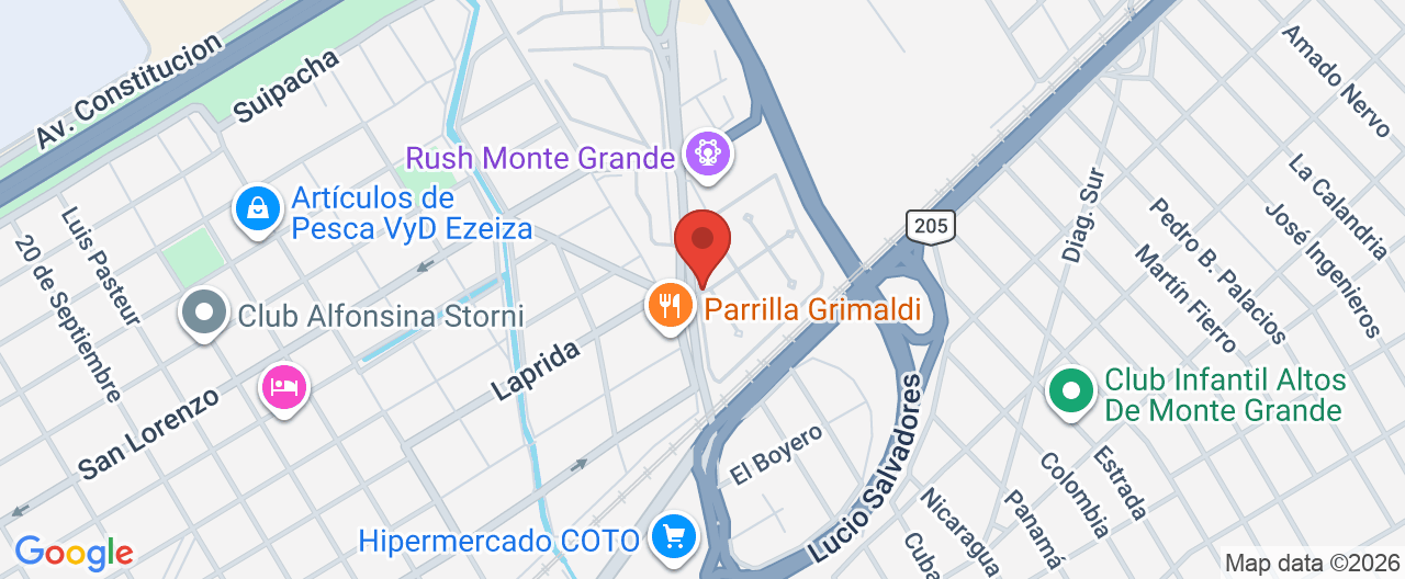 Mapa de la ubicación