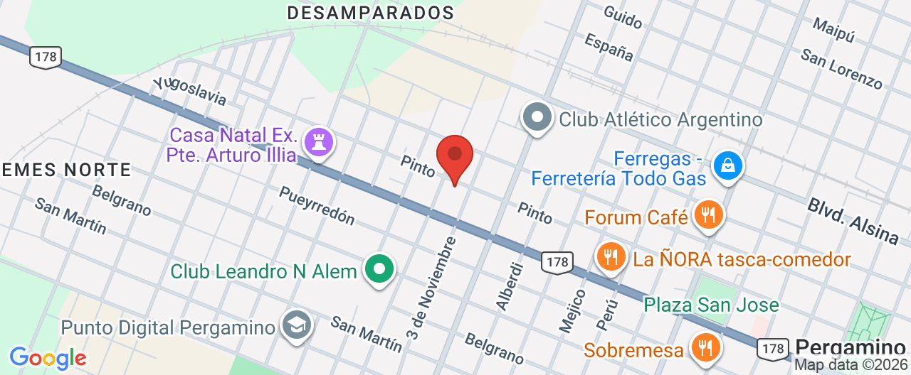 Mapa de la ubicación