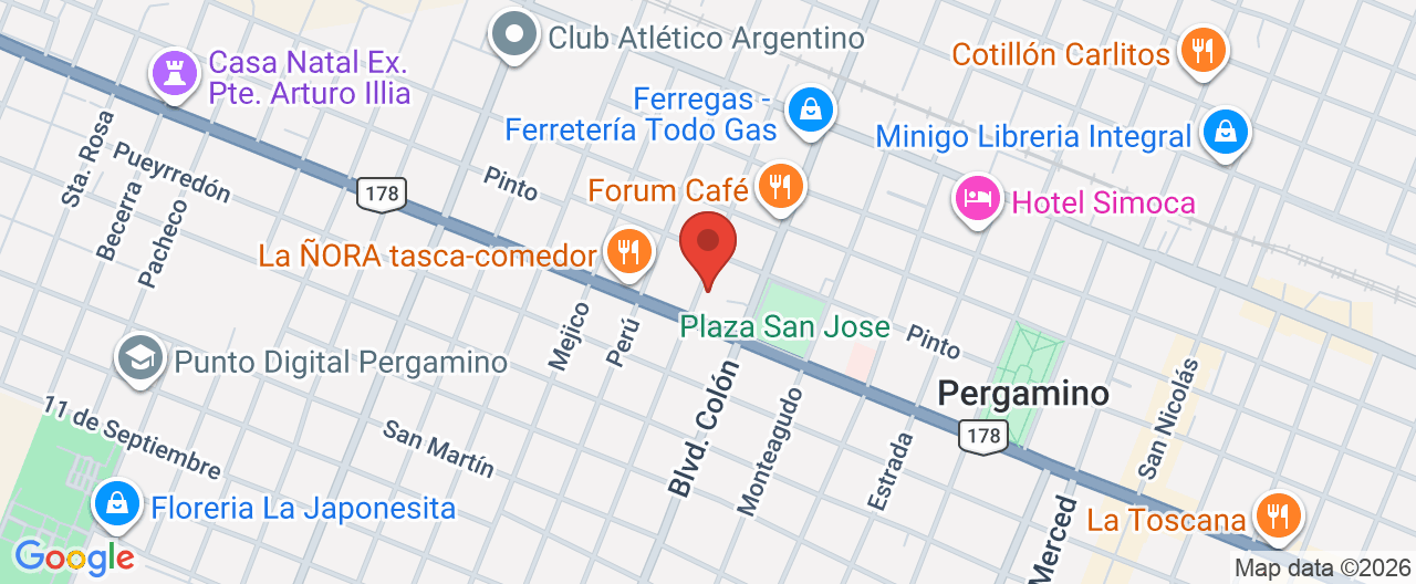 Mapa de la ubicación