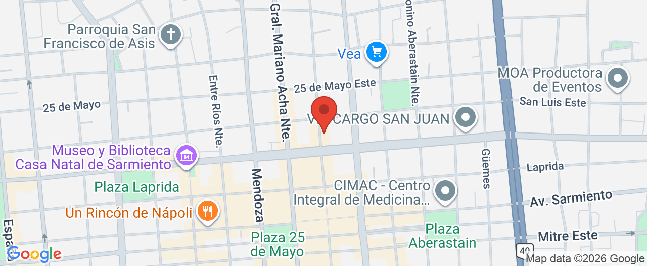 Mapa de la ubicación
