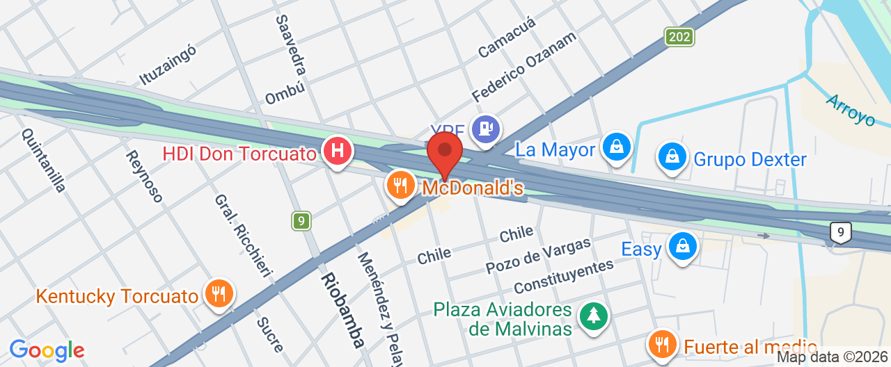 Mapa de la ubicación