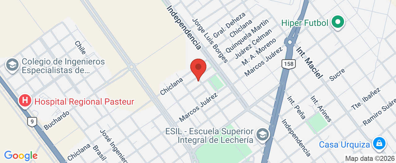Mapa de la ubicación