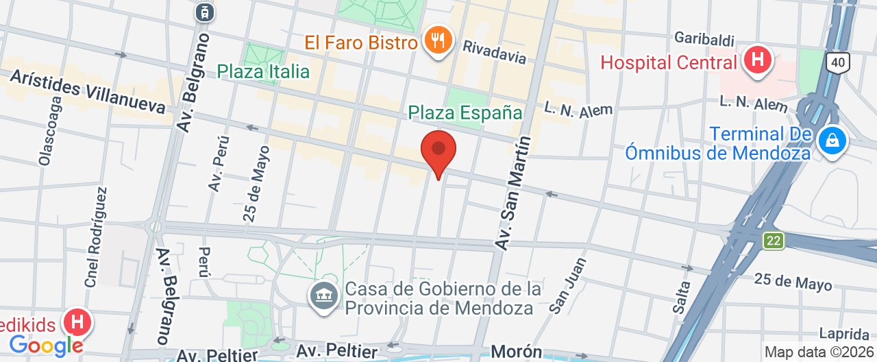 Mapa de la ubicación