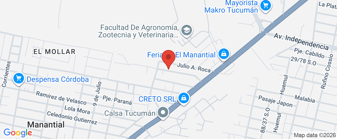 Mapa de la ubicación