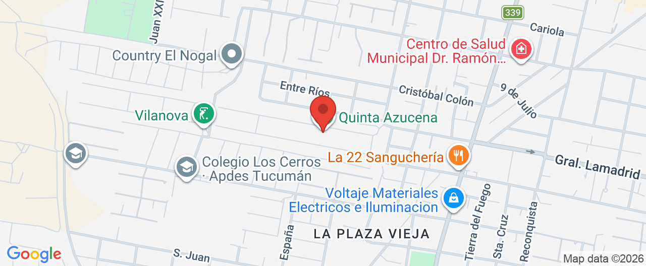 Mapa de la ubicación