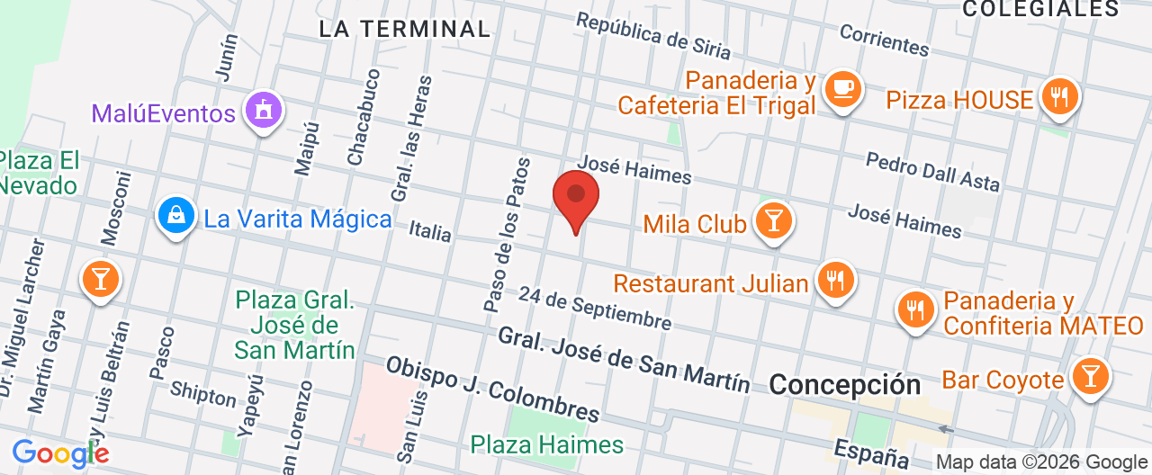 Mapa de la ubicación