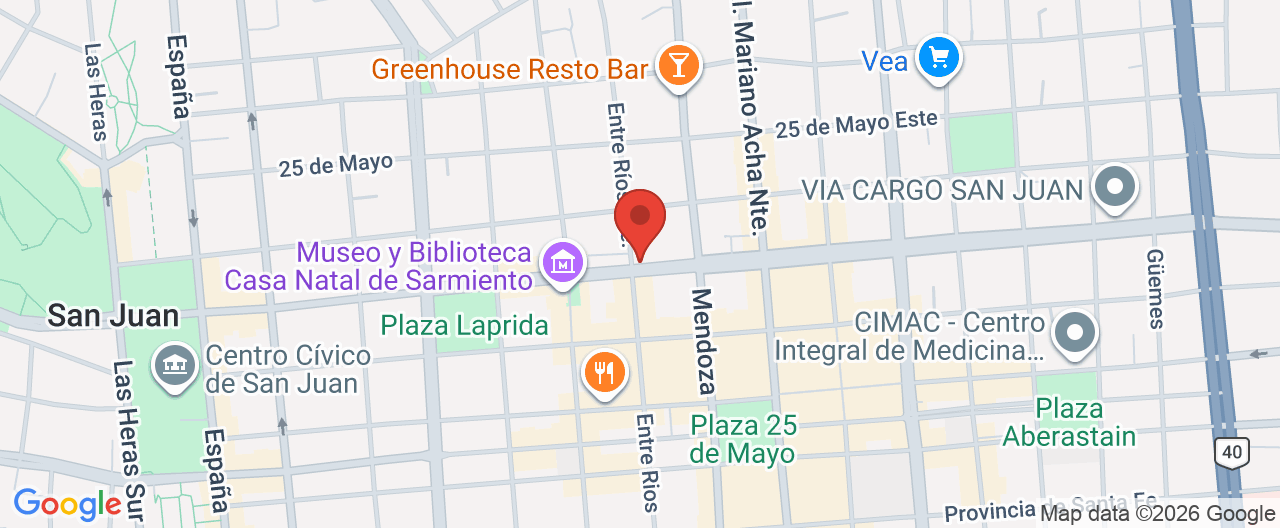 Mapa de la ubicación
