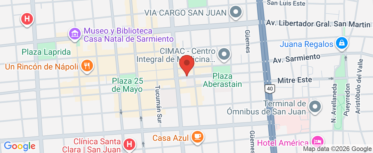 Mapa de la ubicación