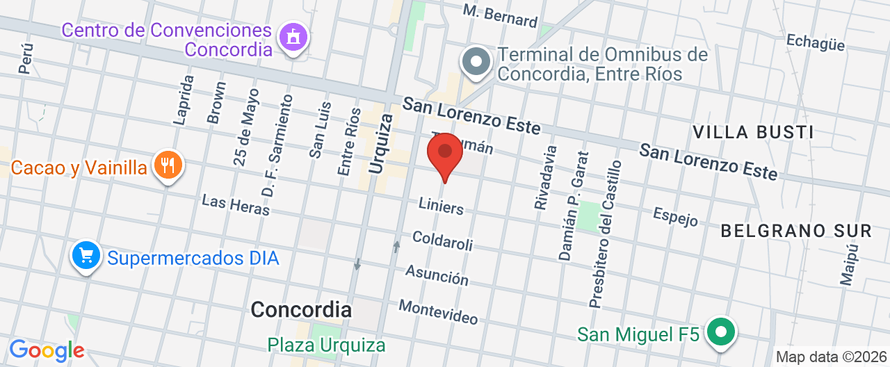 Mapa de la ubicación