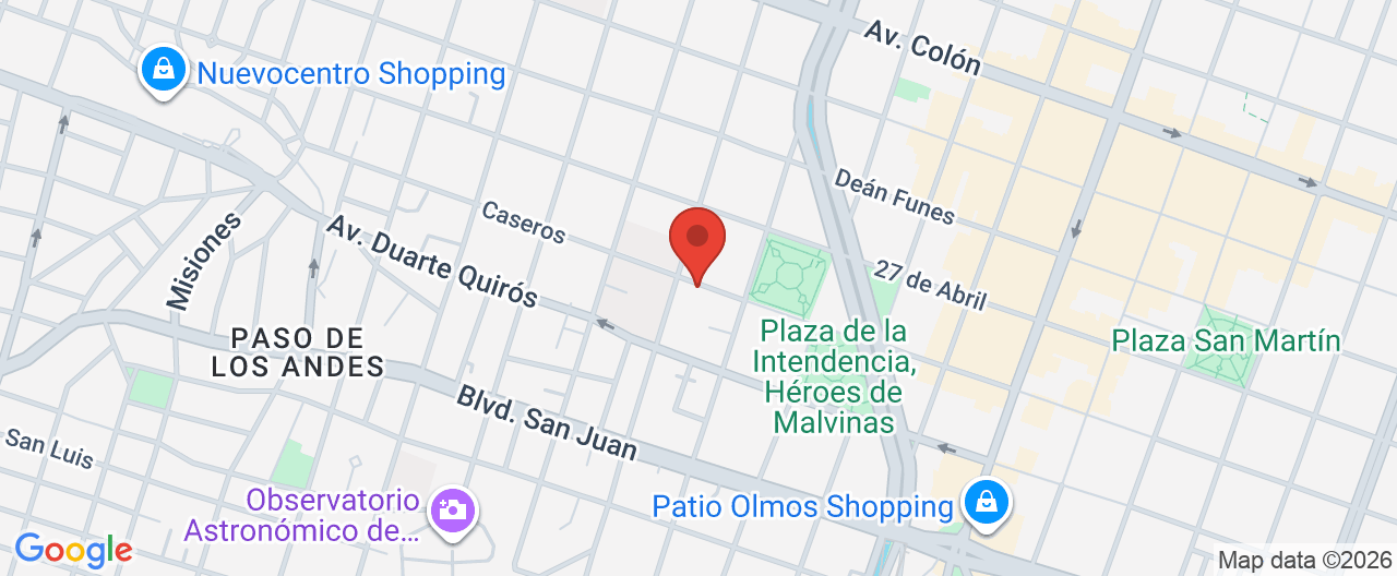 Mapa de la ubicación