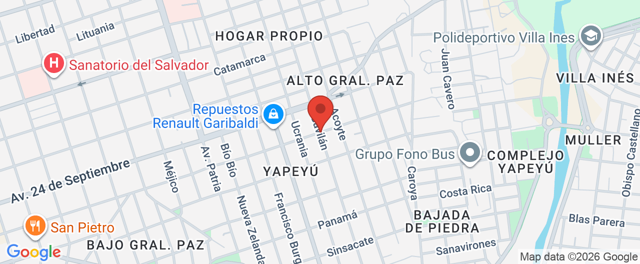 Mapa de la ubicación