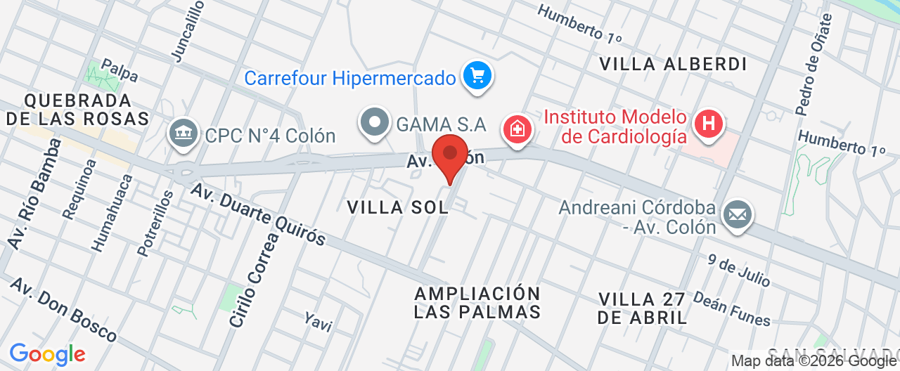 Mapa de la ubicación