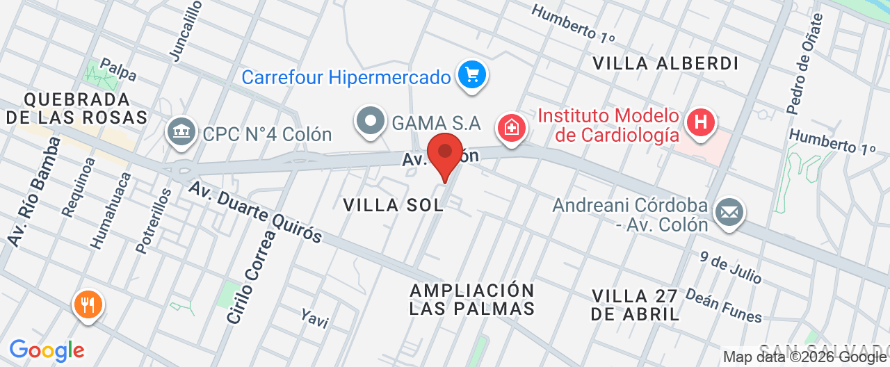 Mapa de la ubicación