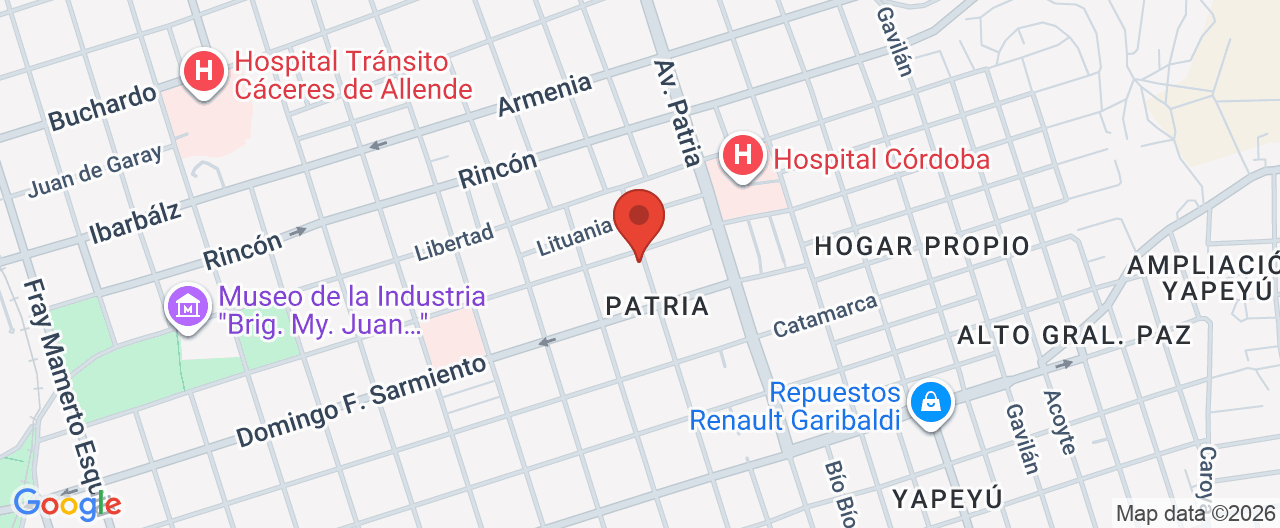Mapa de la ubicación