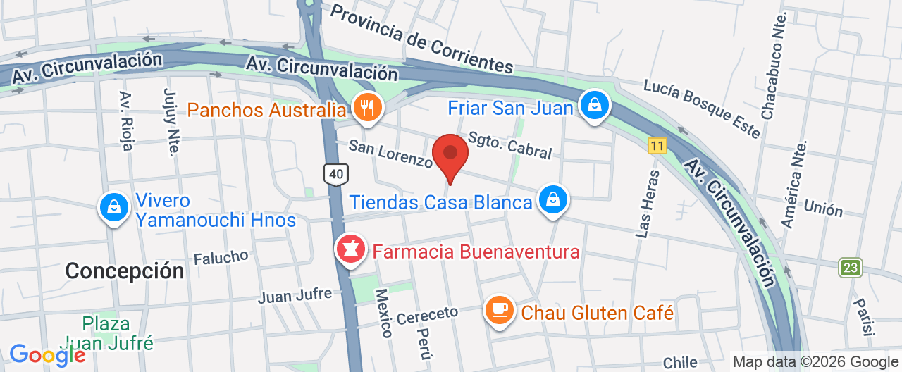 Mapa de la ubicación