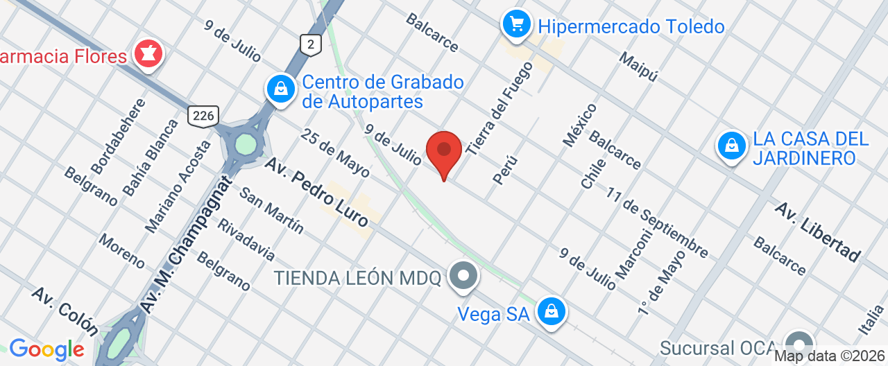 Mapa de la ubicación