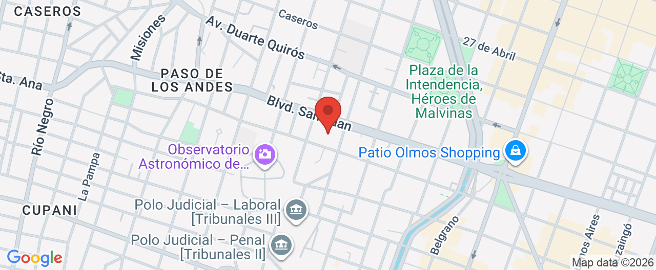 Mapa de la ubicación