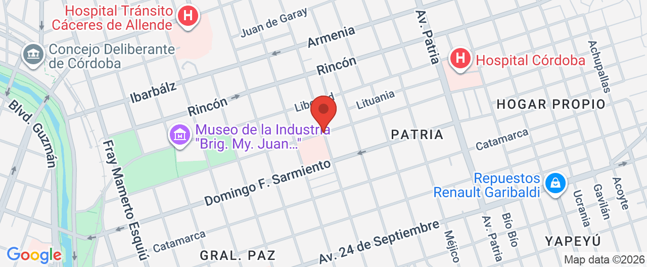 Mapa de la ubicación