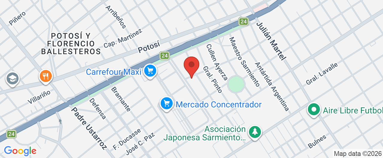 Mapa de la ubicación