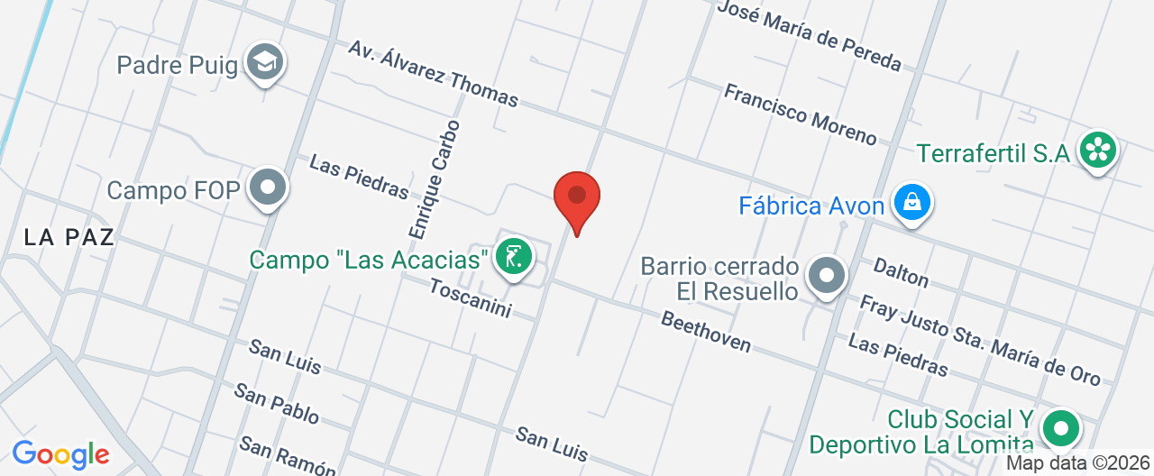 Mapa de la ubicación