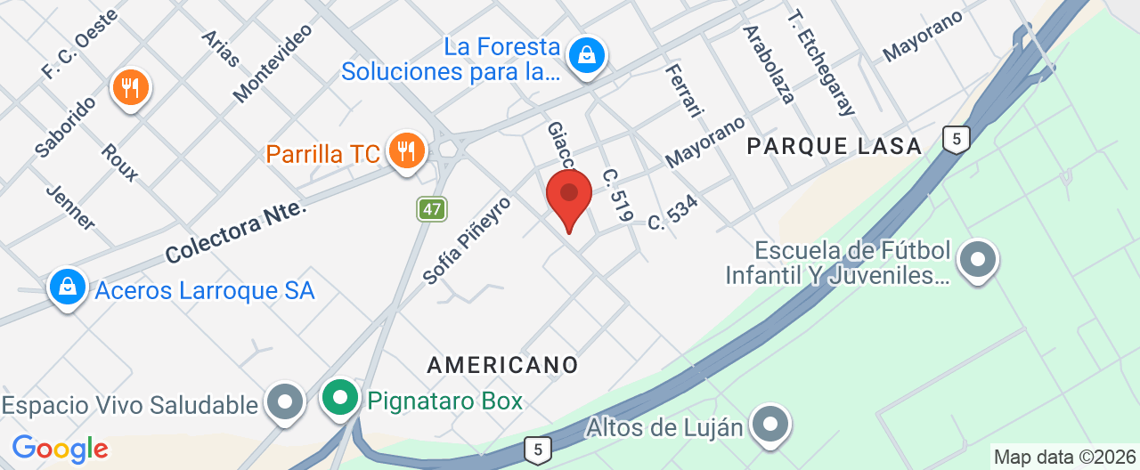 Mapa de la ubicación