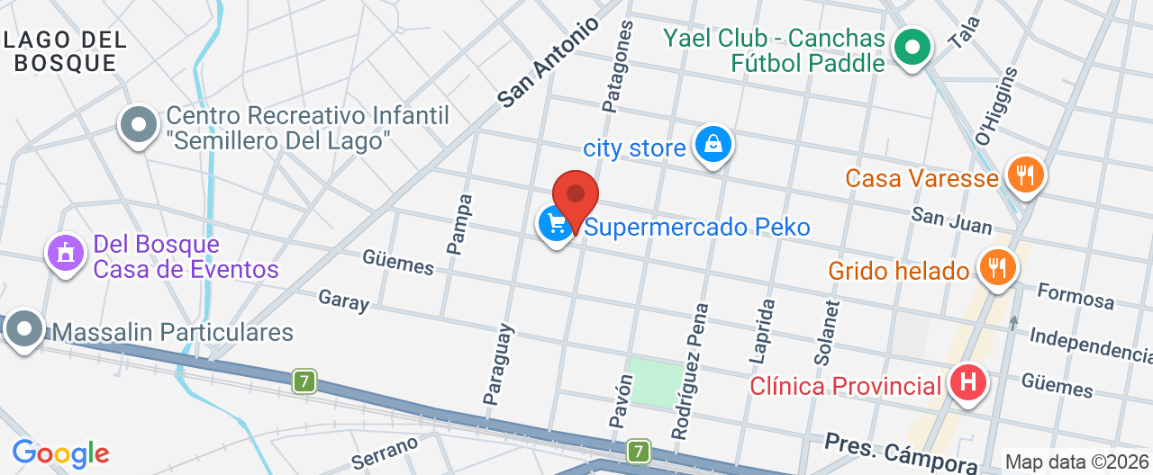 Mapa de la ubicación