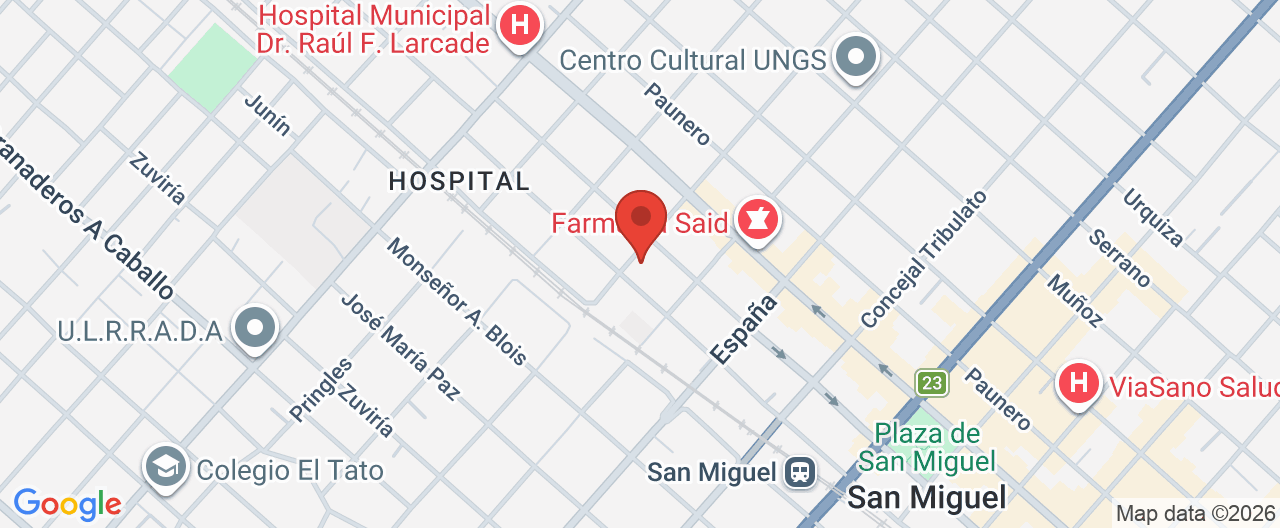 Mapa de la ubicación