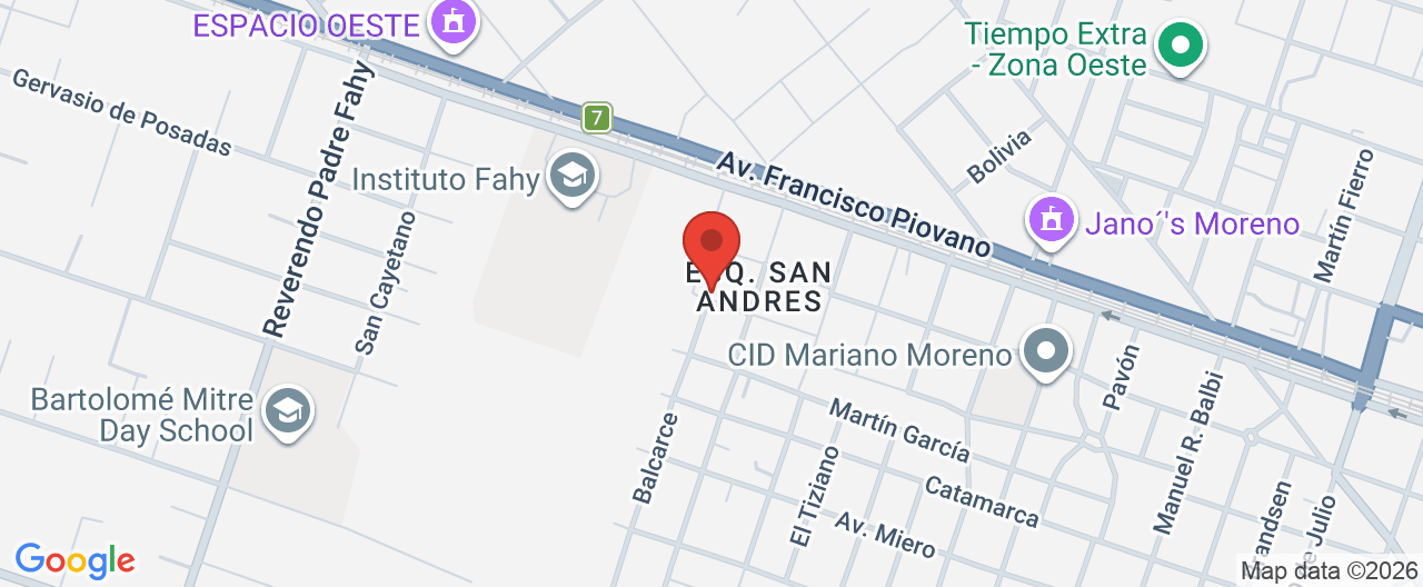 Mapa de la ubicación