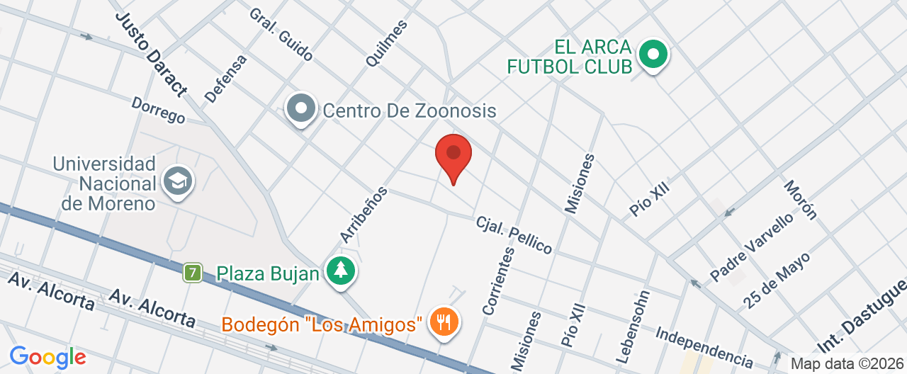 Mapa de la ubicación