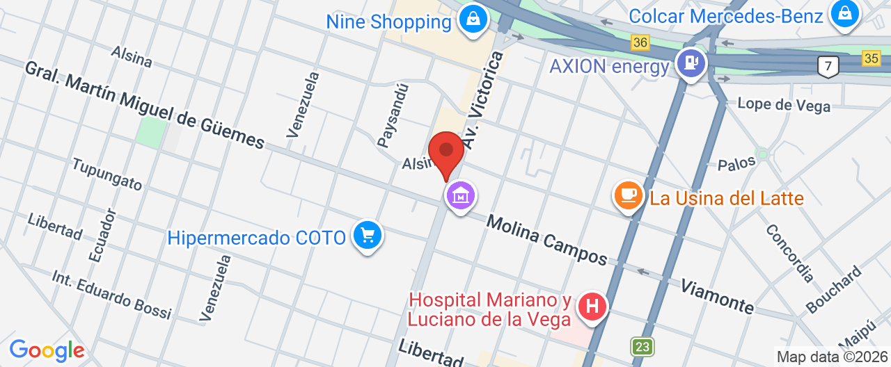 Mapa de la ubicación