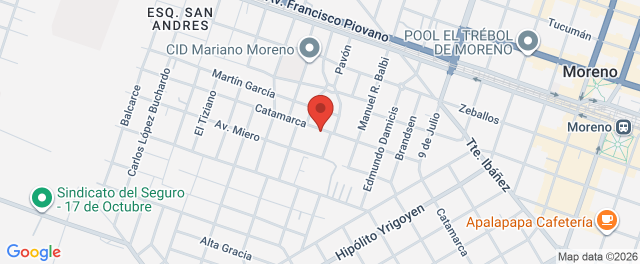Mapa de la ubicación