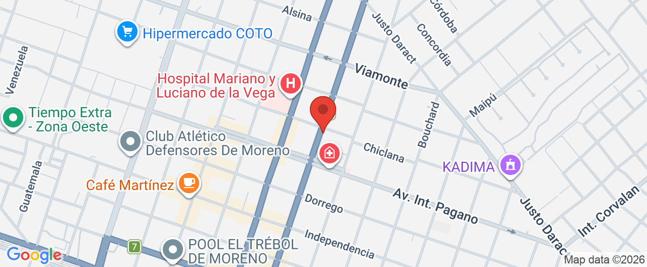 Mapa de la ubicación