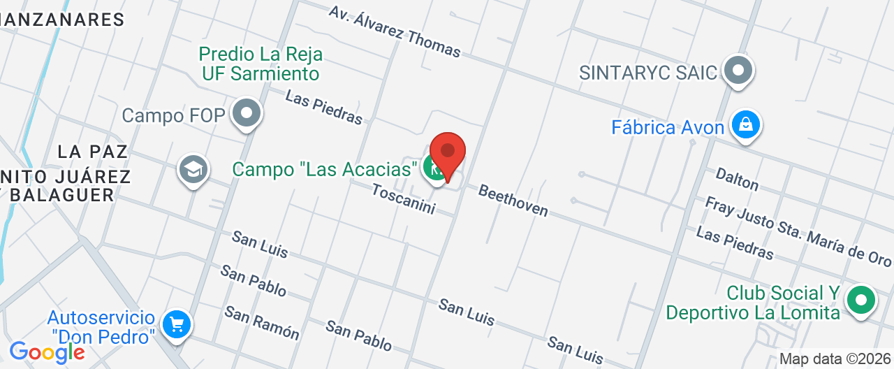 Mapa de la ubicación