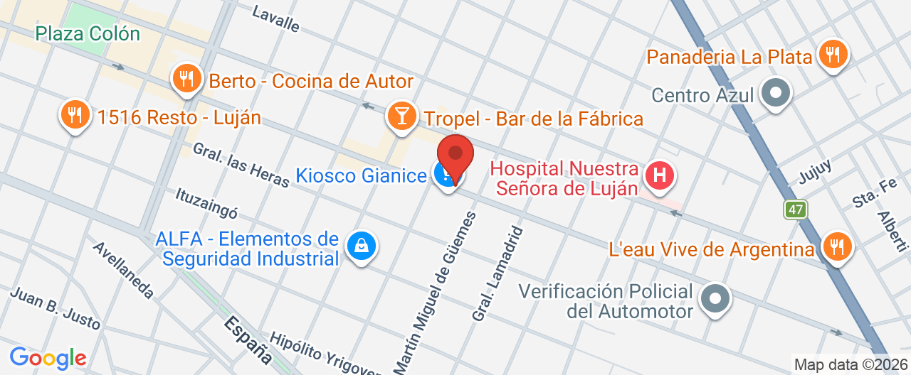 Mapa de la ubicación
