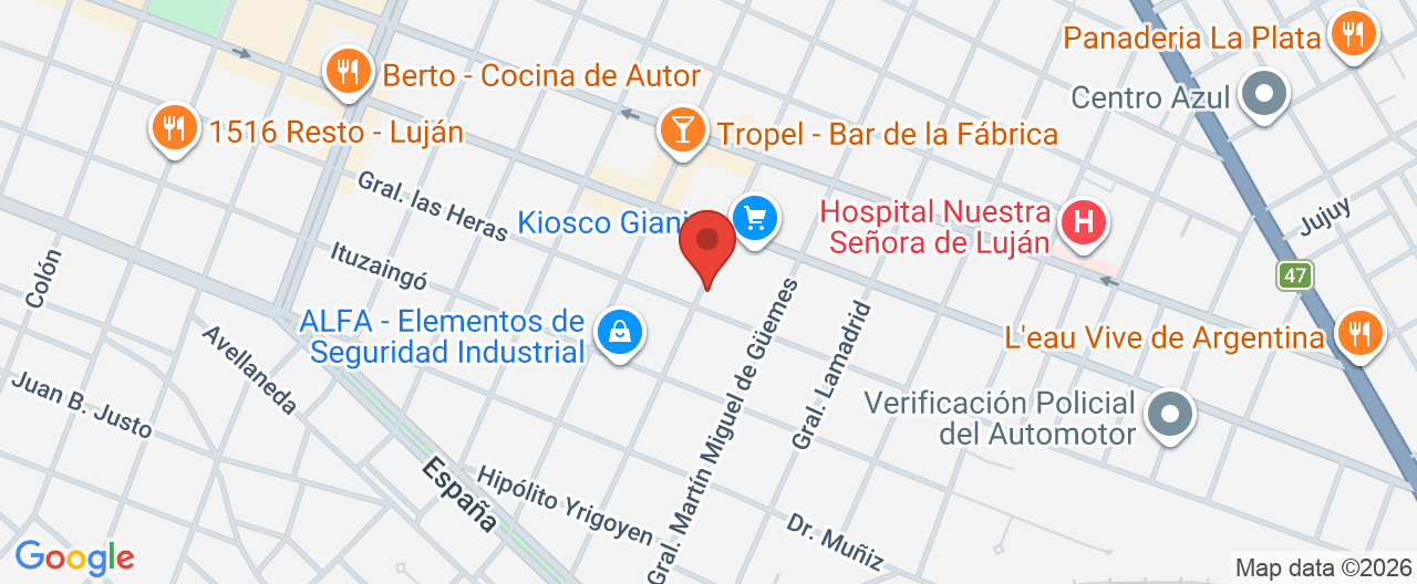 Mapa de la ubicación