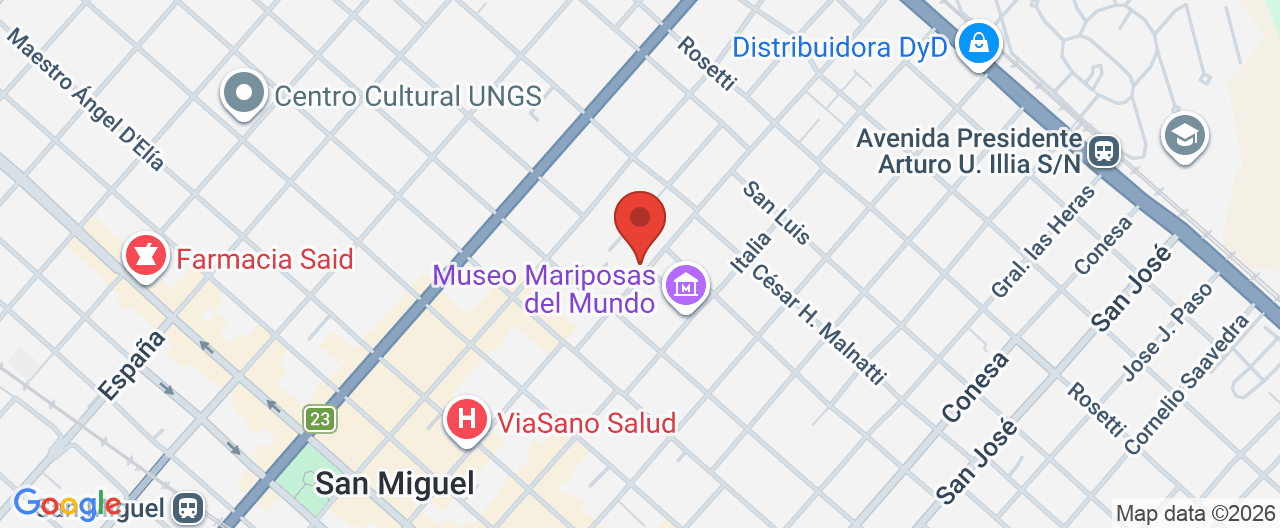 Mapa de la ubicación
